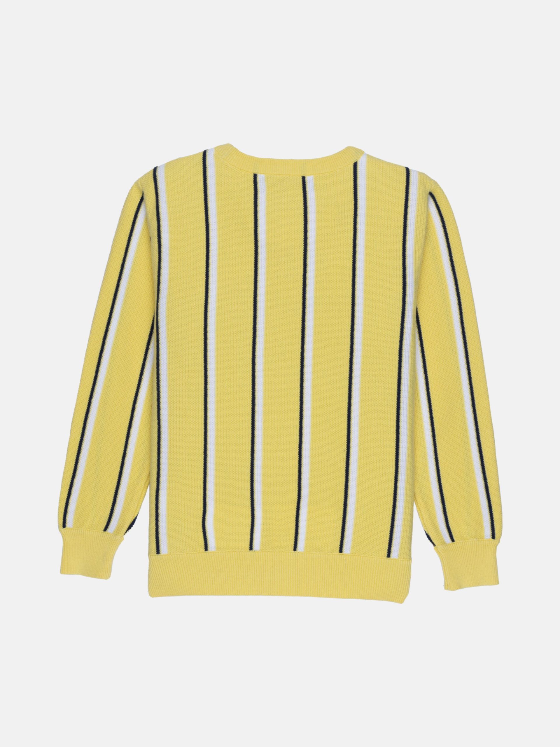 Status Quo Boys Striped Round Neck Sweater