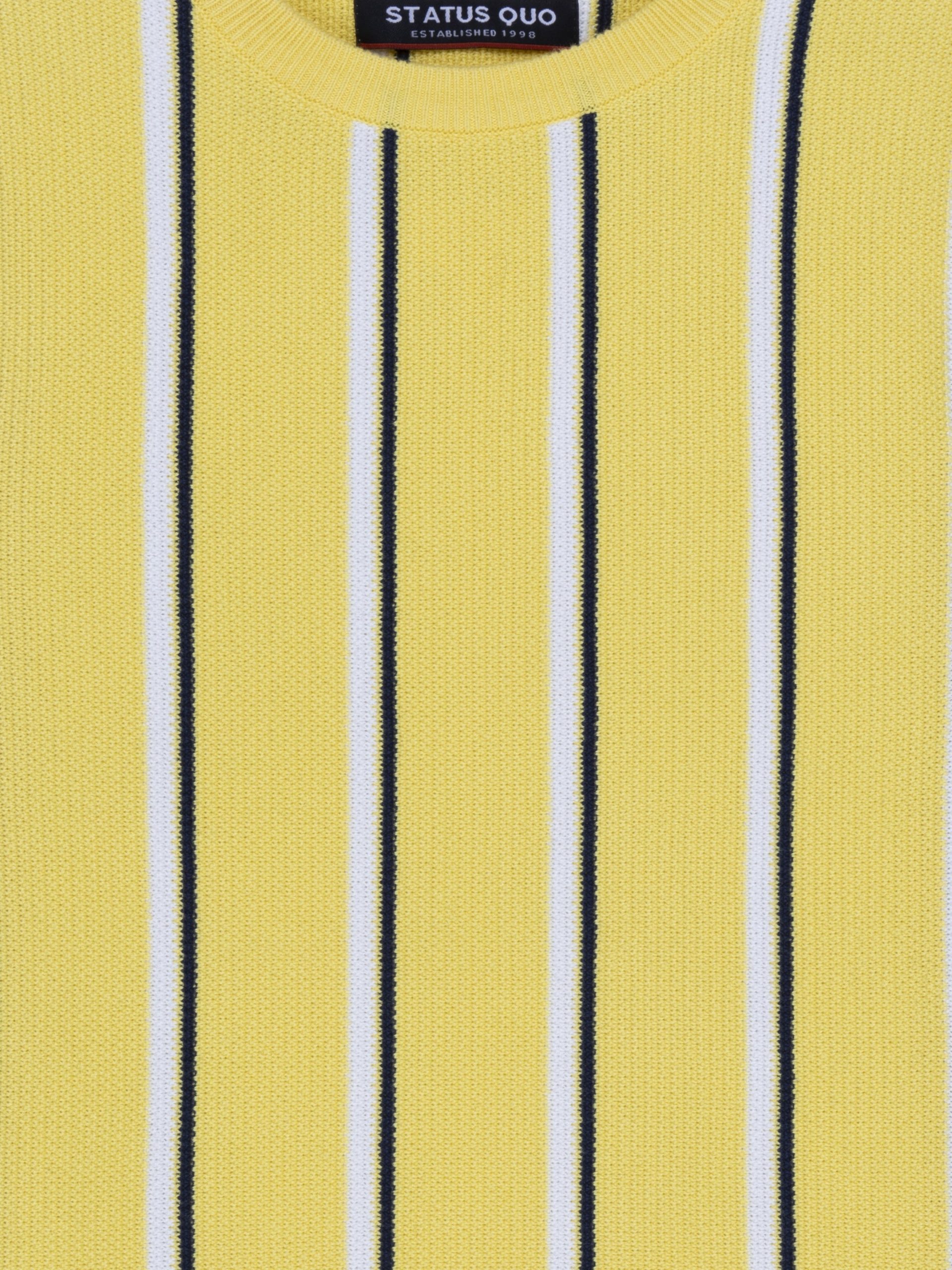 Status Quo Boys Striped Round Neck Sweater