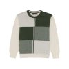Status Quo Boys Checkered Round Neck Sweater