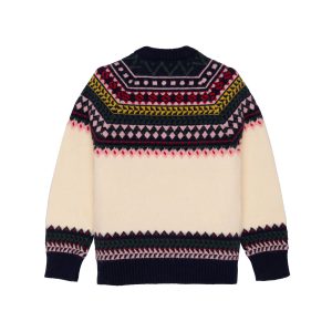 Boys Jacquard Round Neck Sweater