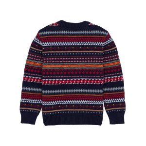 Status Quo Boys Jacquard Round Neck Sweater