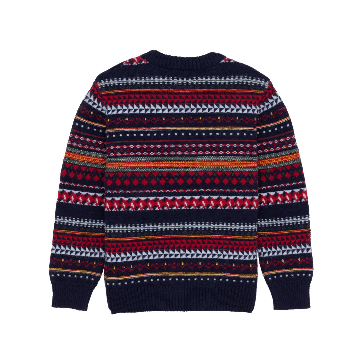 Status Quo Boys Jacquard Round Neck Sweater