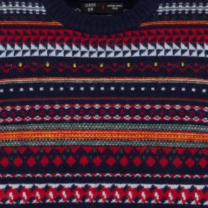 Status Quo Boys Jacquard Round Neck Sweater