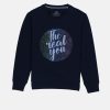 Boys Printed Round Neck Sweatshirt