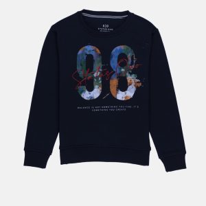 Boys Printed Round Neck Sweatshirt