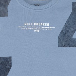 Boys Solid Round Neck Sweatshirt