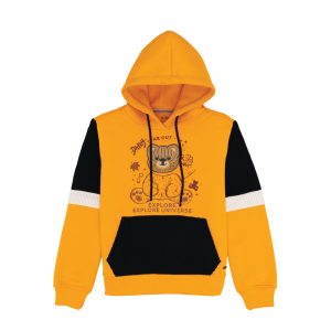 Status Quo Boys Printed Hooded Sweatshirt