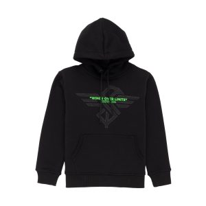 Status Quo Boys Logo Design And Typography Print Fleece Full Sleeve Hooded Sweatshirt