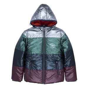 Boys Colour Blocking Hooded Jacket