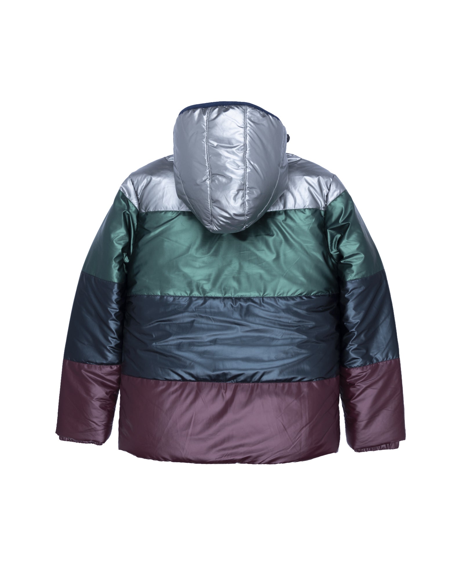 Boys Colour Blocking Hooded Jacket