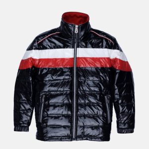 Boys Colour Blocking High Neck Jacket