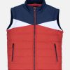 Boys Colour Blocking High Neck Sleeveless Jacket