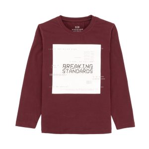 Status Quo Boys Printed Round Neck T-Shirt