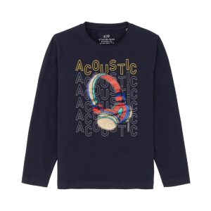 Status Quo Boys Printed Round Neck T-Shirt
