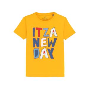 Status Quo Boys Printed Round Neck T-Shirt