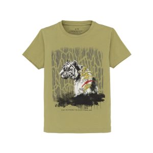 Status Quo Kids Printed Round Neck T-Shirt