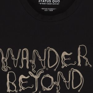 Status Quo Boys Typography Print Round Neck Half Sleeves Regular Fit Tshirt