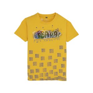 Status Quo Boys Geometric Print Round Neck Half Sleeves Regular Fit Tshirt
