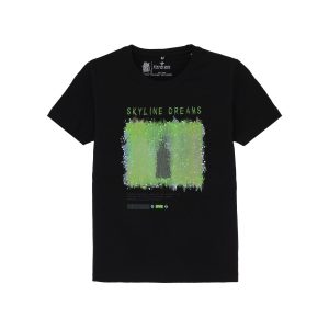Status Quo Kids Boys Full-Front Printed Short Sleeves Regular Fit Tshirts