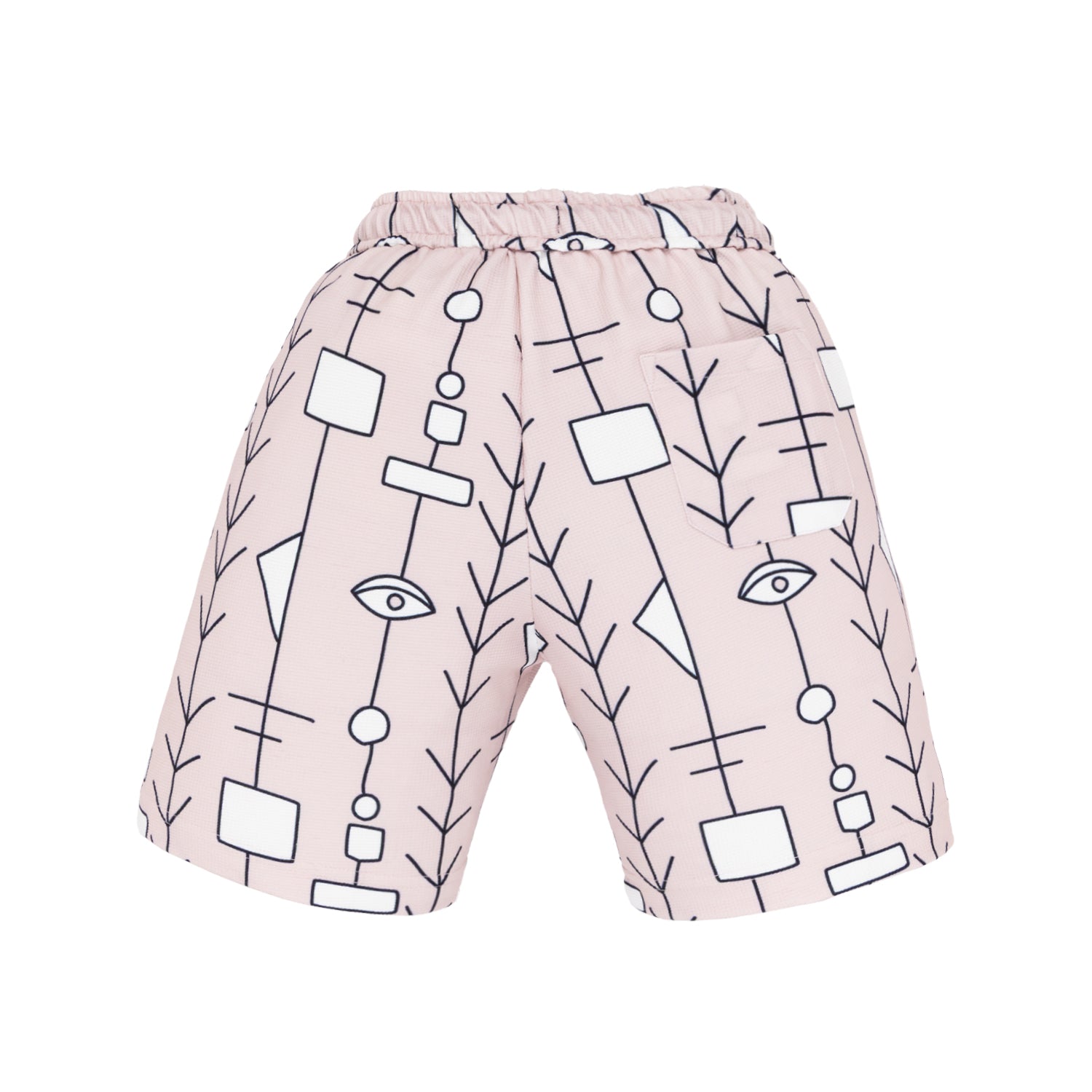 Status Quo Boy'S Geometric Print Polyester Blend Drawstring Shorts