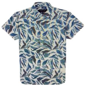 Status Quo Boys Abstract Print Collared Neck Half Sleeves Regular Fit Shirt