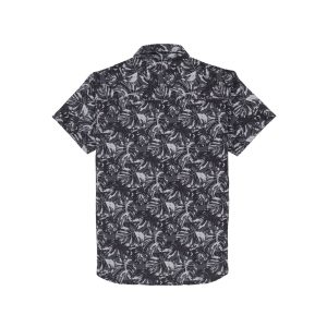Status Quo Boys Abstract Print Collared Neck Half Sleeves Regular Fit Shirt