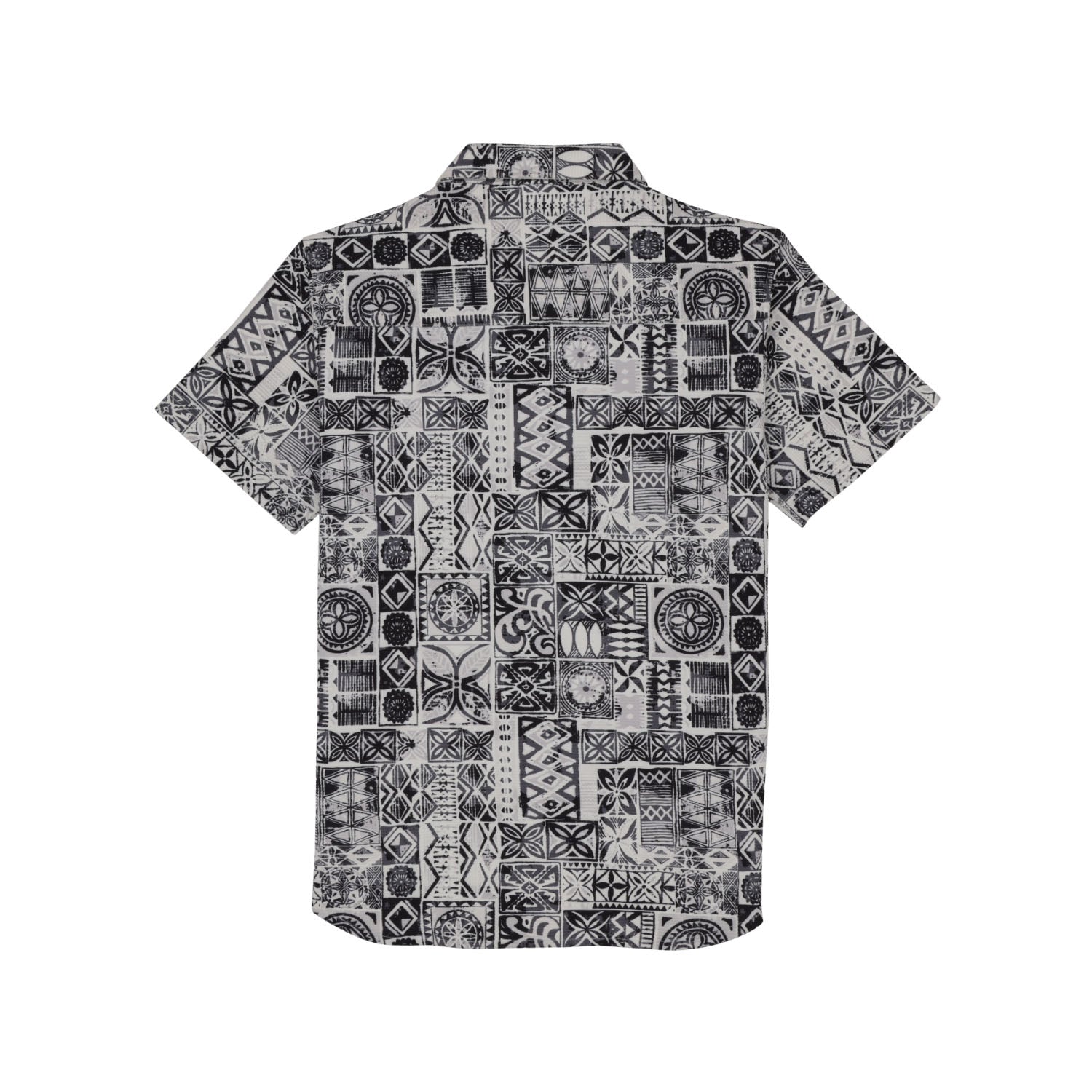 Status Quo Boys Abstract Print Collared Neck Half Sleeves Regular Fit Shirt