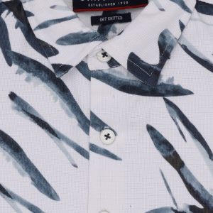 Status Quo Boys Graphic Print Collared Neck Half Sleeves Regular Fit Shirt