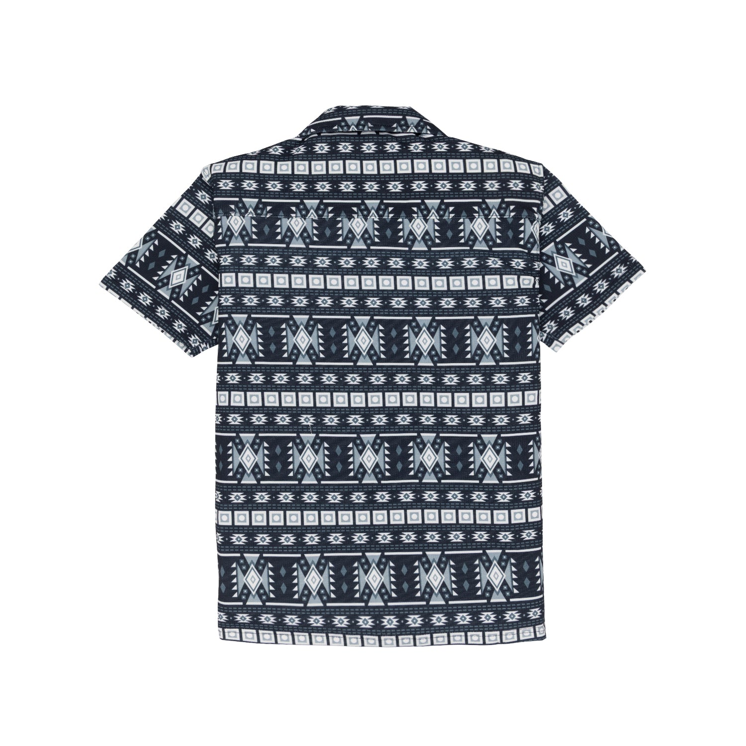Status Quo Boy'S Tribal Printed Cuban Collar Regular Fit Shirt