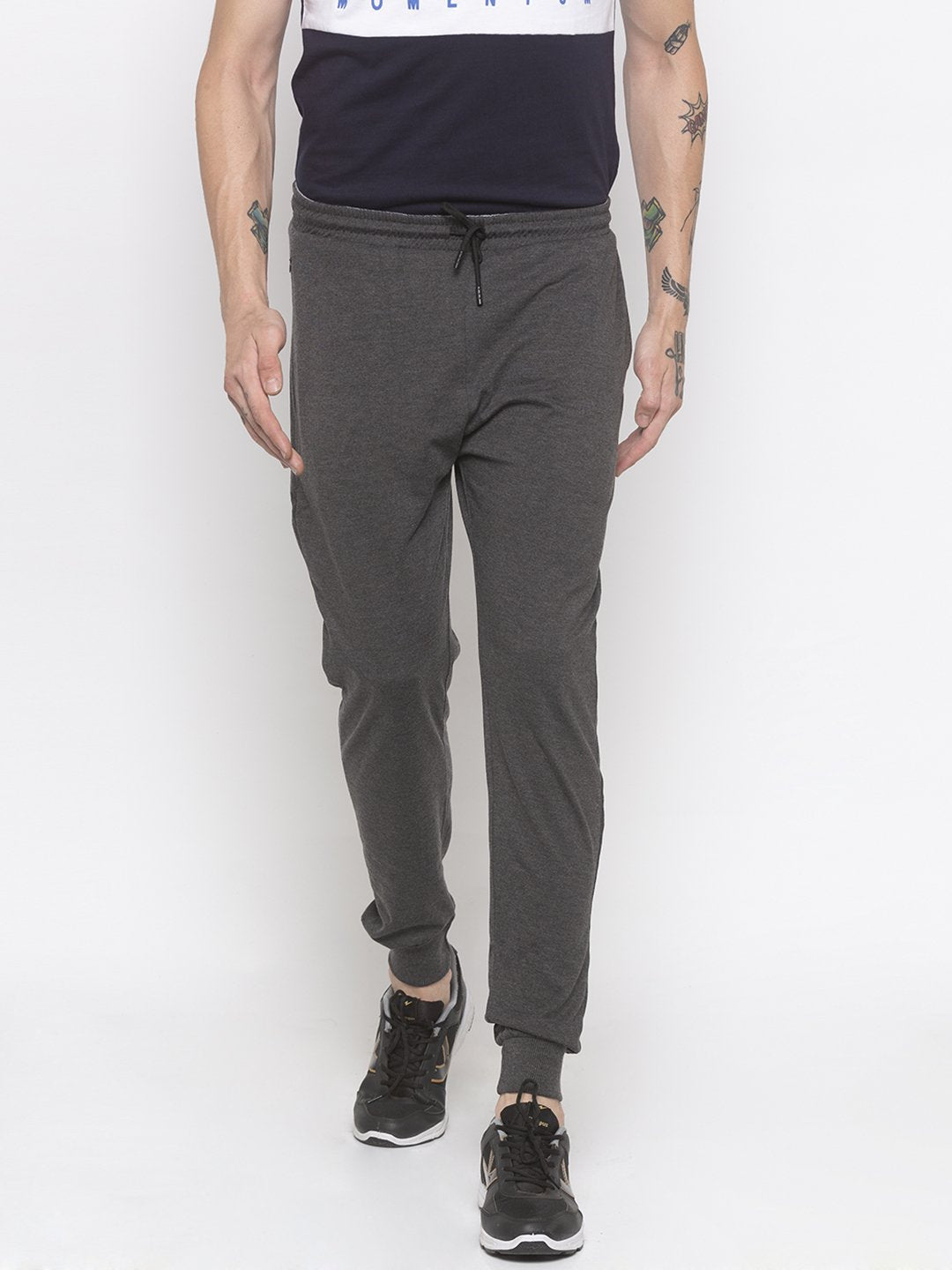 Status Quo Mens Solid Regular Fit Joggers