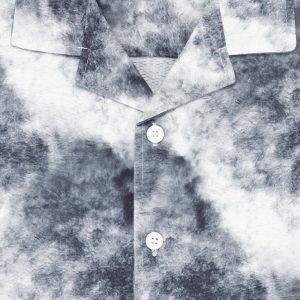 Status Quo Boy'S Cloudy Printed Cuban Collar Regular Fit Shirt