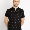 Status Quo Mens Printed Henley Neck T-Shirt