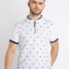 Status Quo Mens Printed Henley Neck T-Shirt