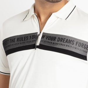 Status Quo Mens Front Printed Polo T-Shirt
