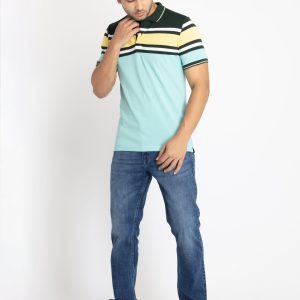 Status Quo Mens Striped Polo T-Shirt