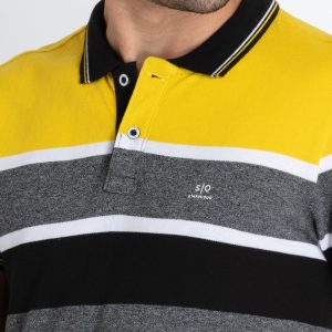 Mens Striped Polo T-Shirt