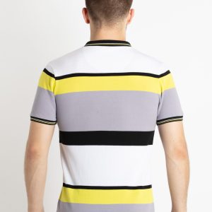 Mens Striped Polo T-Shirt