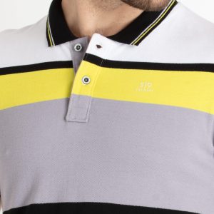 Mens Striped Polo T-Shirt