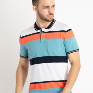 Mens Striped Polo T-Shirt