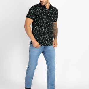 Mens All Over Printed Polo T-Shirt