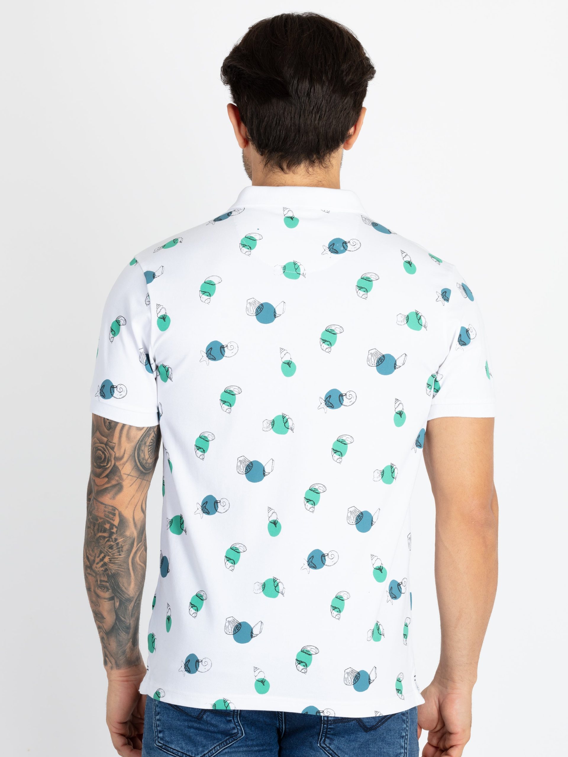 Status Quo Mens All Over Printed Polo T-Shirt