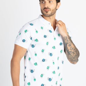 Status Quo Mens All Over Printed Polo T-Shirt
