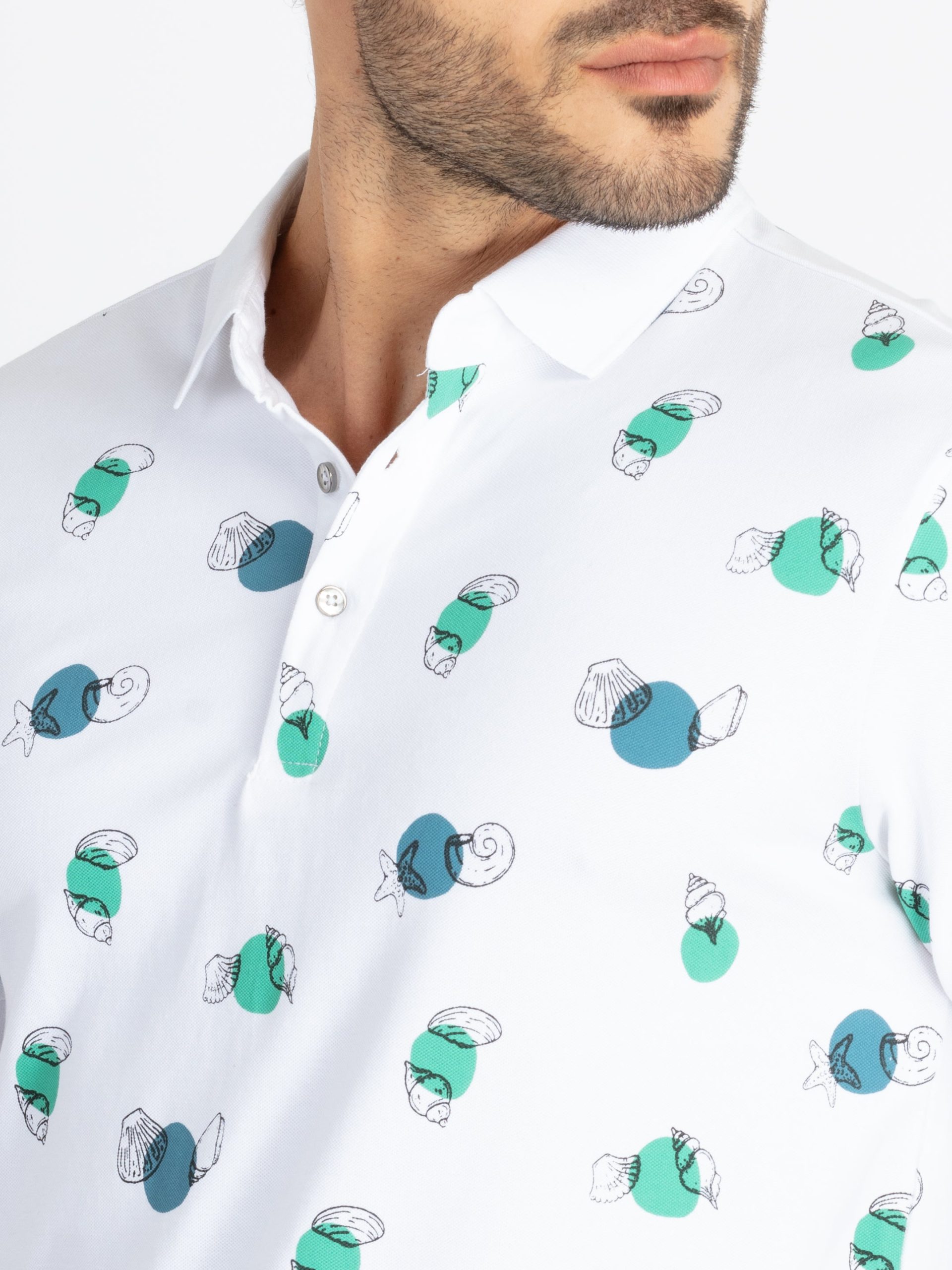 Status Quo Mens All Over Printed Polo T-Shirt