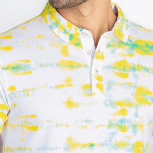 Status Quo Status Quo Men'S Abstract Printed Polo Neck Regular Fit Tshirt