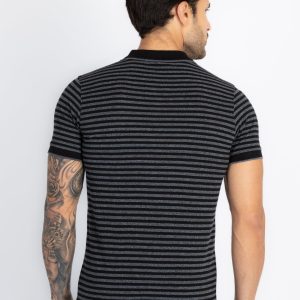 Status Quo Mens Striped Polo T-Shirt