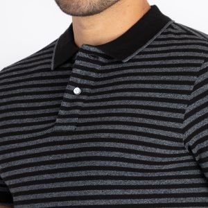 Status Quo Mens Striped Polo T-Shirt