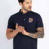 Status Quo Men'S Slim Fit Polo With Tipping Collar