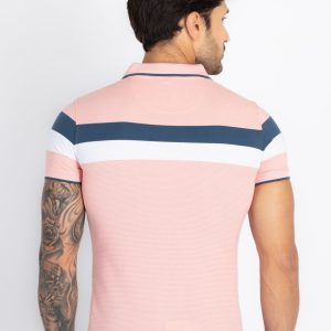 Mens Colourblock Polo T-Shirt