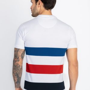 Mens Colourblock Polo T-Shirt