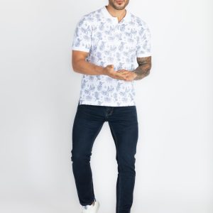 Status Quo Mens All Over Printed Polo T-Shirt